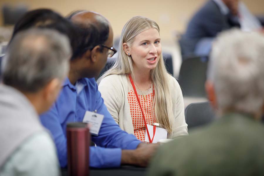 Members interact at the annual scientific meeting of the Great Plains IDeA-CTR