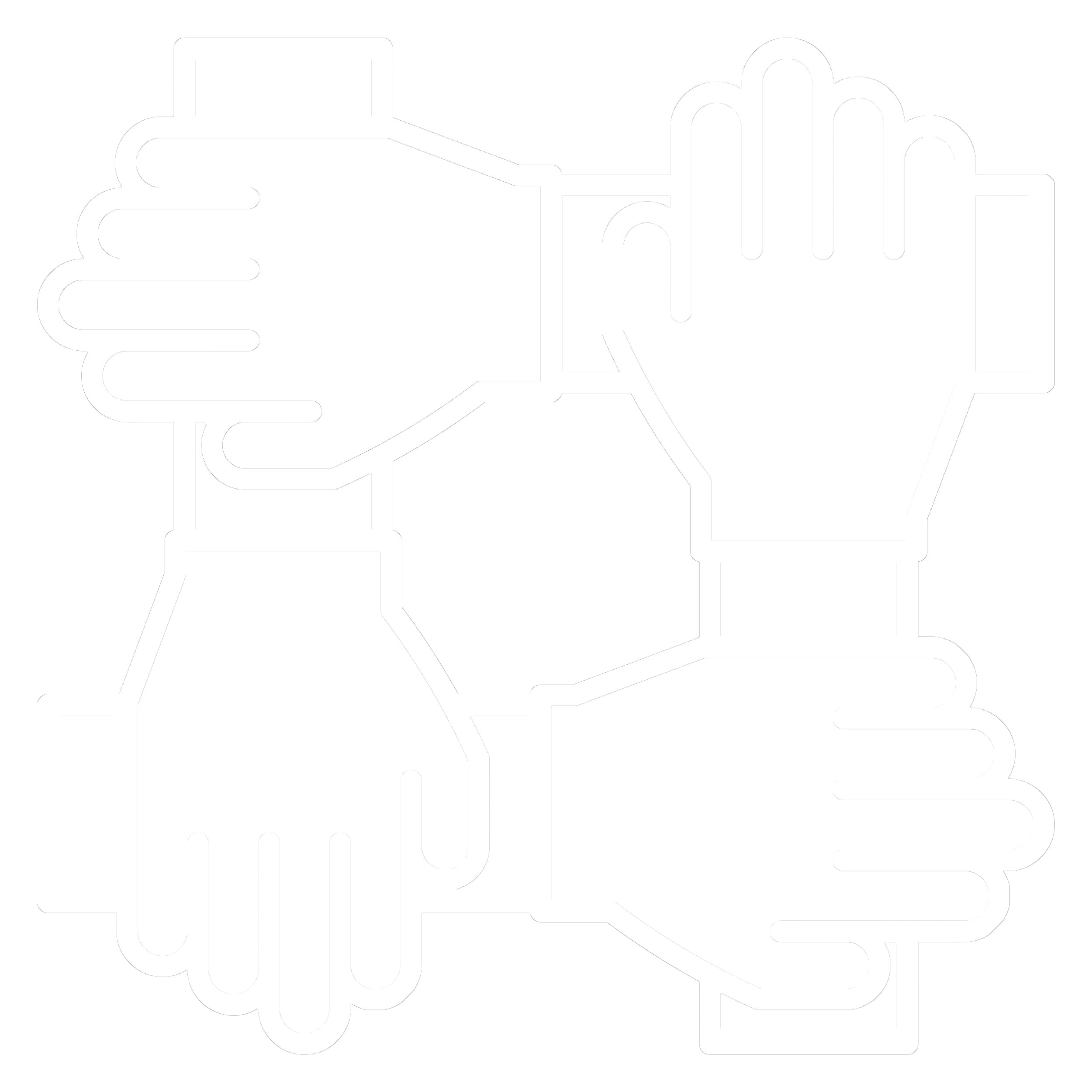 Hands connected together